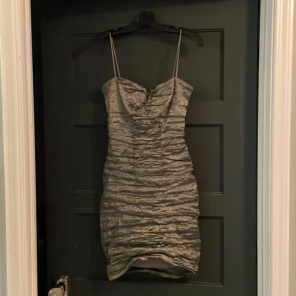 midi strappy dresses Echoes Tied Back A-Line Midi Dress Taupe XL